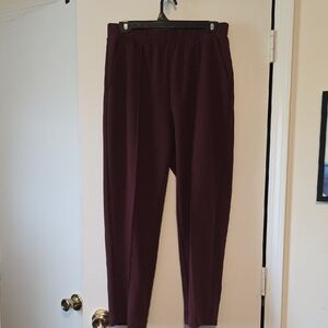 LOFT Deep Burgundy Trousers